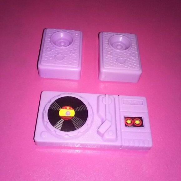 Barbie Doll purple speakers & record player music band 80s - Picture 5 of 5